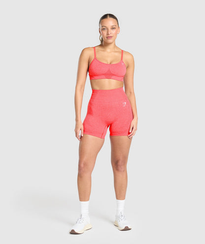 Women's Gymshark Vital Sports Bra Coral Red Marl