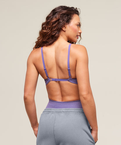 Women's Gymshark Vital Sports Bra Functional Purple Marl