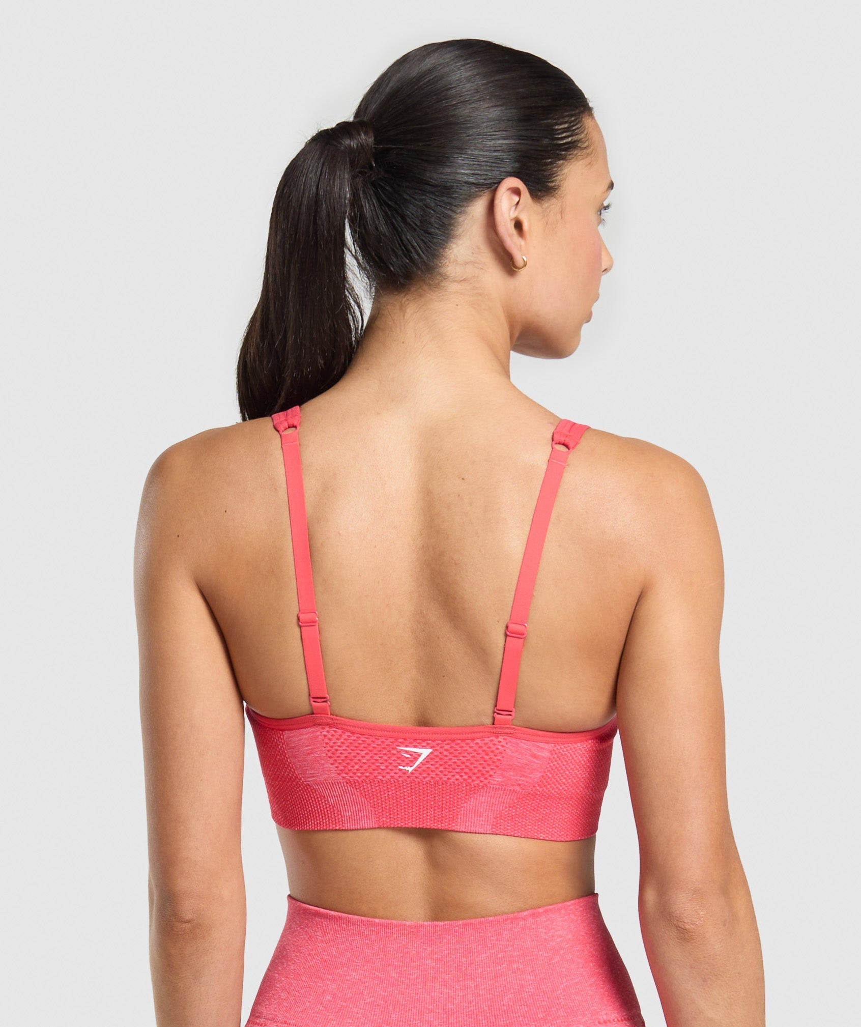 Women's Gymshark Vital V Neck Sports Bra Coral Red