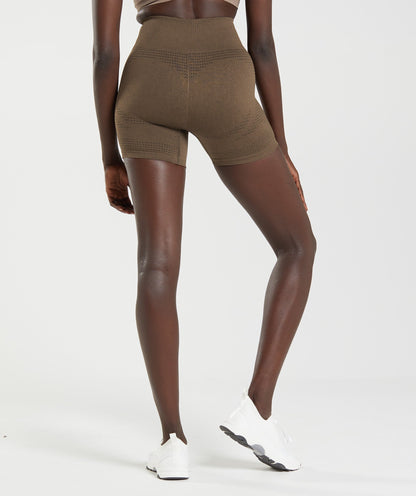 Women's Gymshark Vital Seamless Shorts Espresso Marl