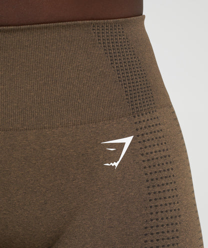 Women's Gymshark Vital Seamless Shorts Espresso Marl
