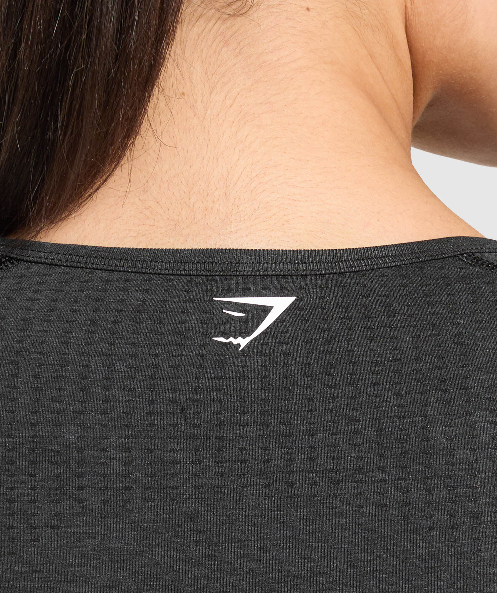 Women's Gymshark Vital Crop Top Black Marl
