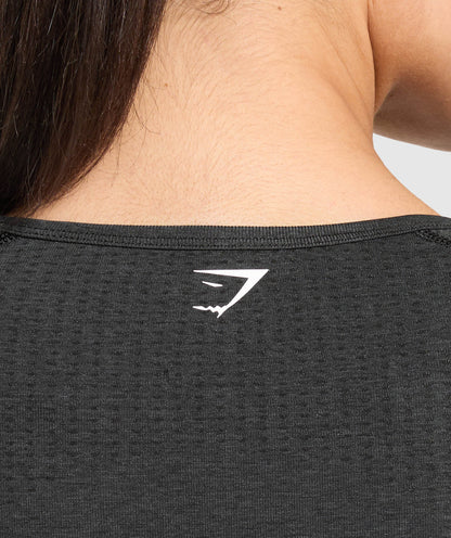 Women's Gymshark Vital Crop Top Black Marl