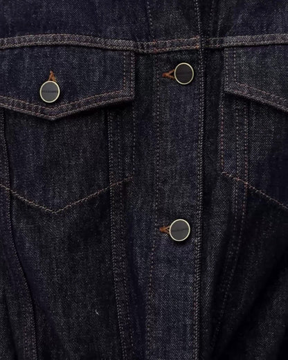 AllSaints Denby Denim Trucker Jacket Women's Raw Indigo Blue Women's