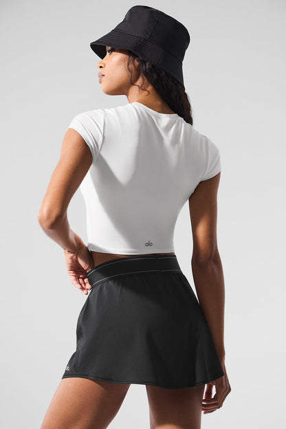 Alo Yoga Women'S Alosoft Crop Finesse Short Sleeve