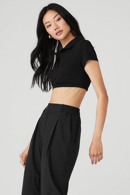 Alo Yoga Women'S Cropped Prestige Polo