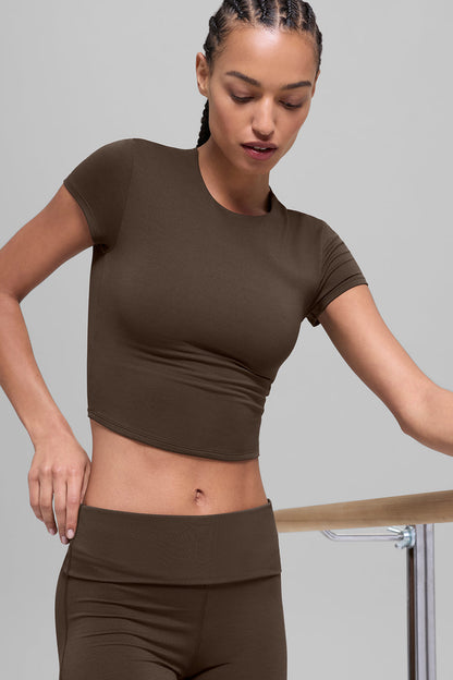 Alo Yoga Women'S Alo Softsculpt Precision Short Sleeve Top