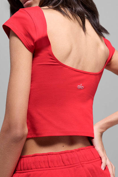 Alo Yoga Women'S Alosoft Back For More Tee