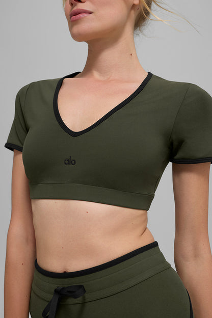 Alo Yoga Women'S Airbrush Race Pace Short Sleeve