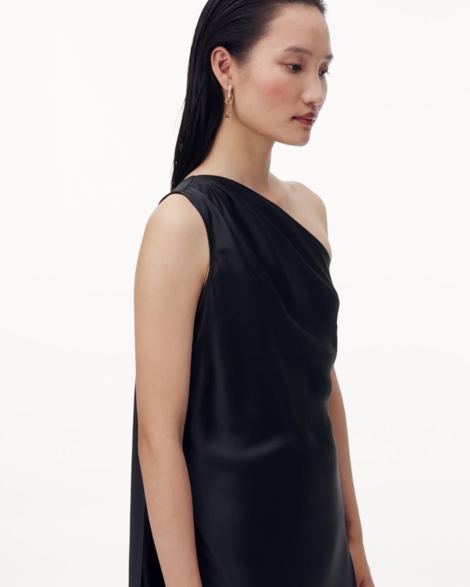 AllSaints Monica Evening Maxi Dress Women's Black Women's