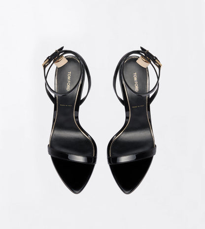 Tom Ford Patent Leather Padlock Pointy Naked Sandal