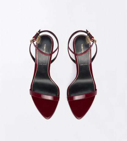 Tom Ford Patent Leather Padlock Pointy Naked Sandal