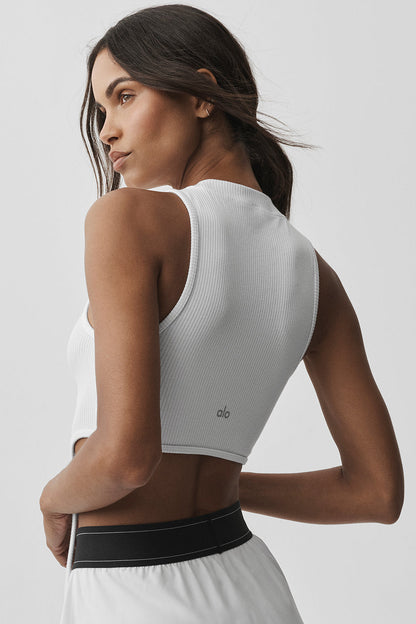 Alo Yoga Women'S Wellness Rib Flaunt Tank