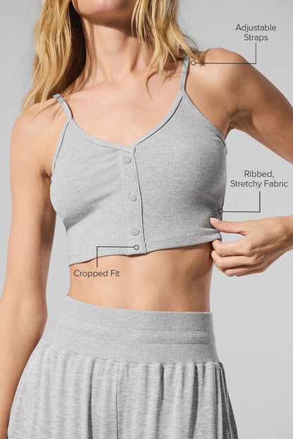 Alo Yoga Women'S Ribbed Delicate Lounge Tank