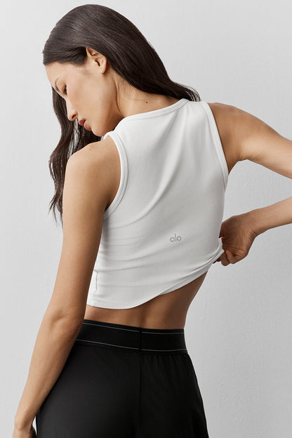 Alo Yoga Women'S Ribbed Modal Henley Tank