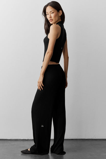Alo Yoga Women'S Sweater Knit Unwind Sleeveless Top