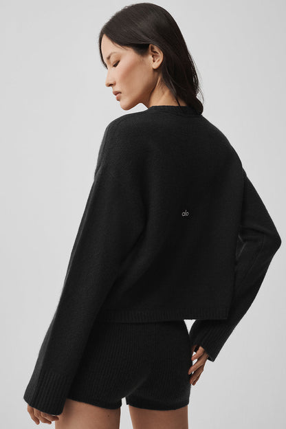 Alo Yoga Women'S Wool Cashmere New Class Tie Cardigan