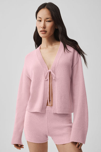 Alo Yoga Women'S Wool Cashmere New Class Tie Cardigan