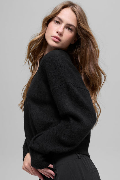Alo Yoga Women'S Wool Cashmere New Class Crewneck Sweater