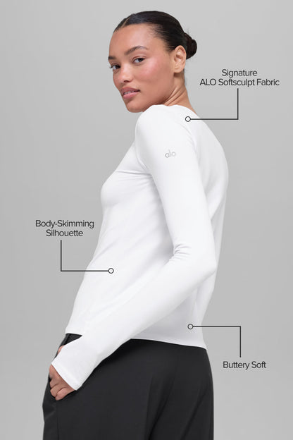 Alo Yoga Women'S Alosoft Finesse Long Sleeve
