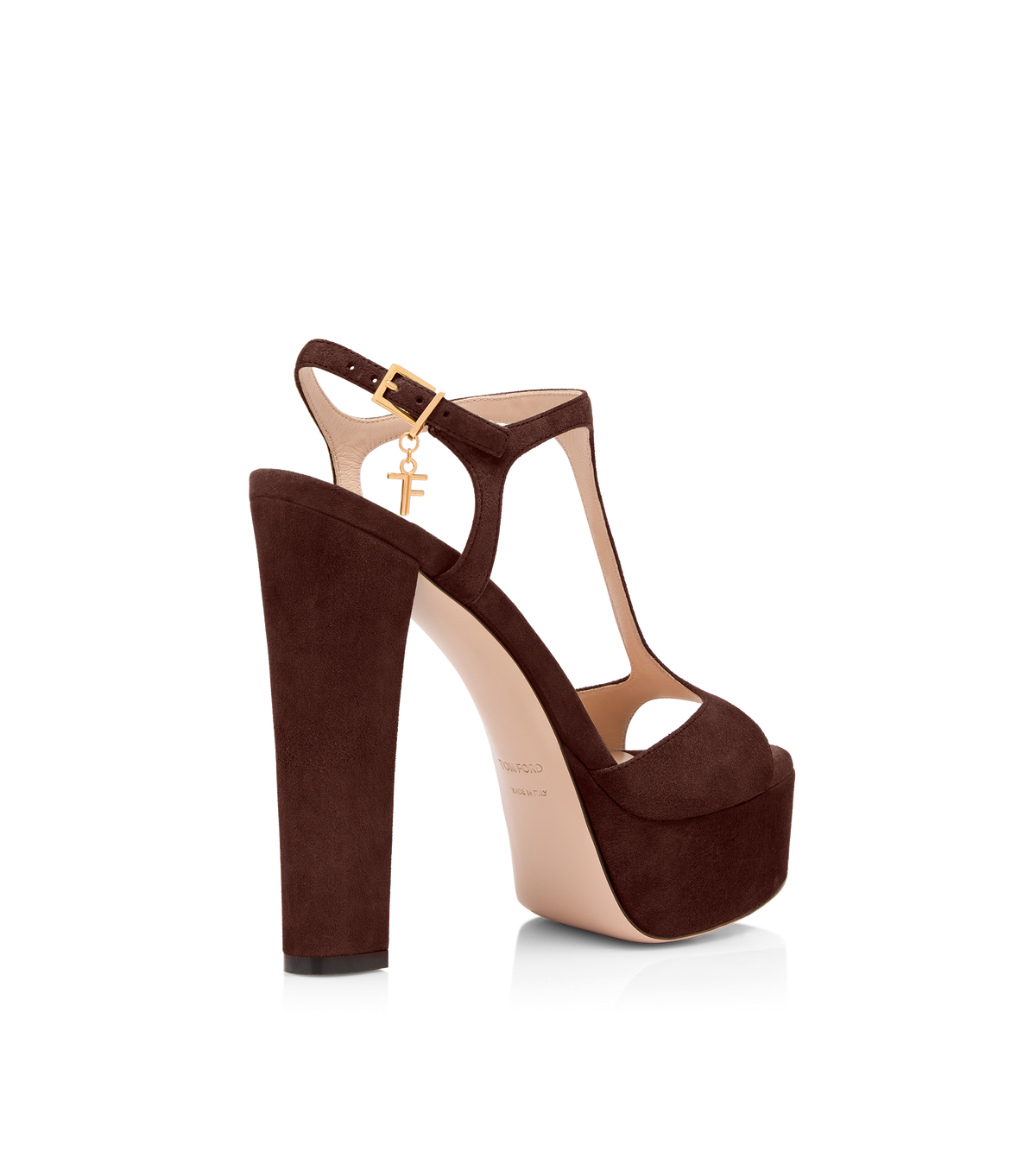 Tom Ford Suede Leather Angelina Platform Sandal
