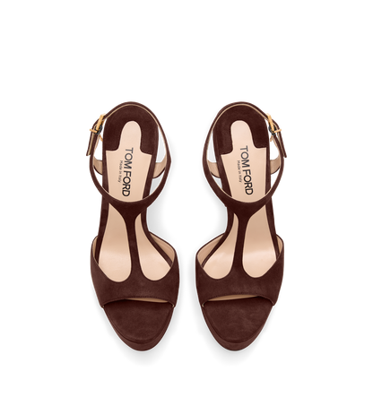 Tom Ford Suede Leather Angelina Platform Sandal