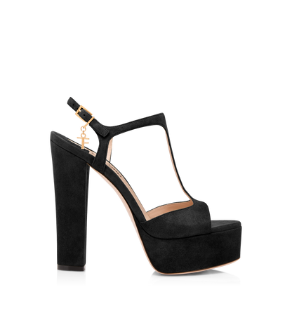Tom Ford Suede Leather Angelina Platform Sandal