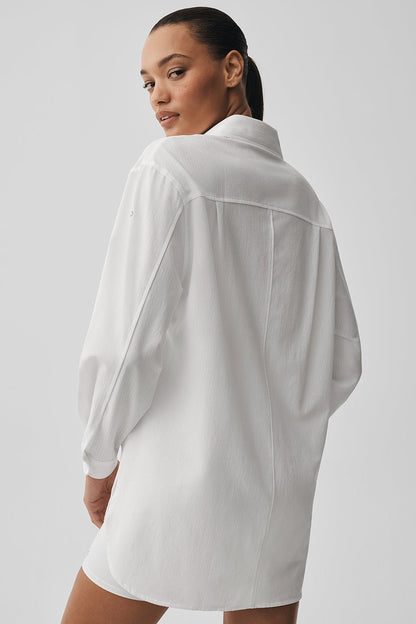 Alo Yoga Women'S Dreamscape Button Down Long Sleeve