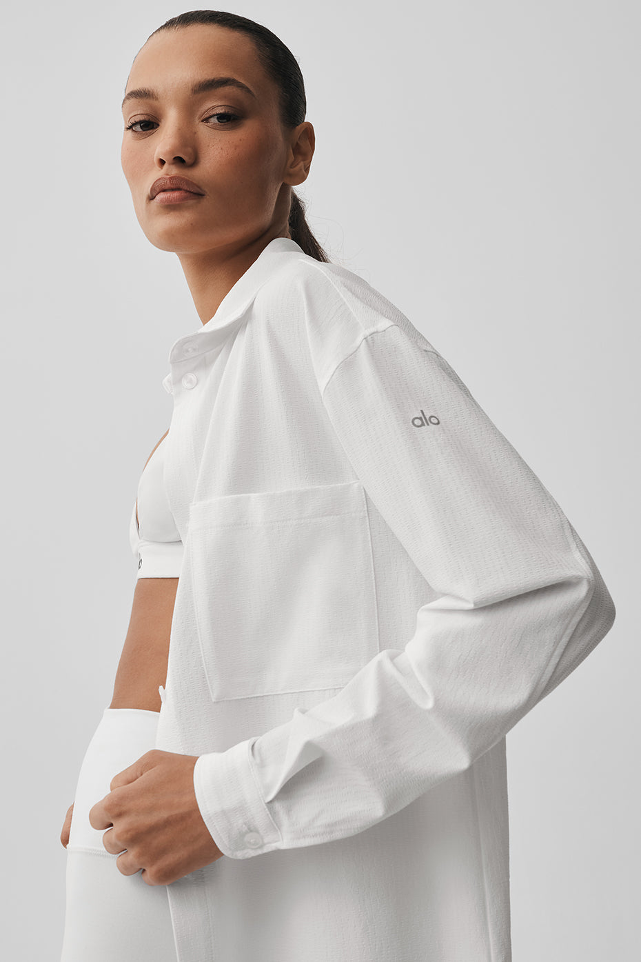 Alo Yoga Women'S Dreamscape Button Down Long Sleeve