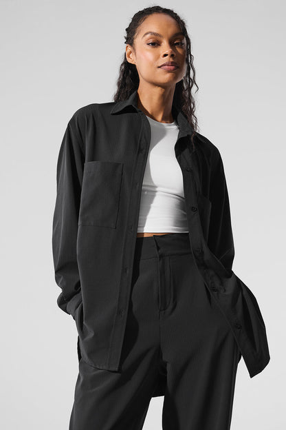 Alo Yoga Women'S Dreamscape Button Down Long Sleeve