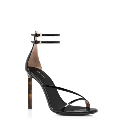 Tom Ford Patent Leather Ankle Strap Sandal