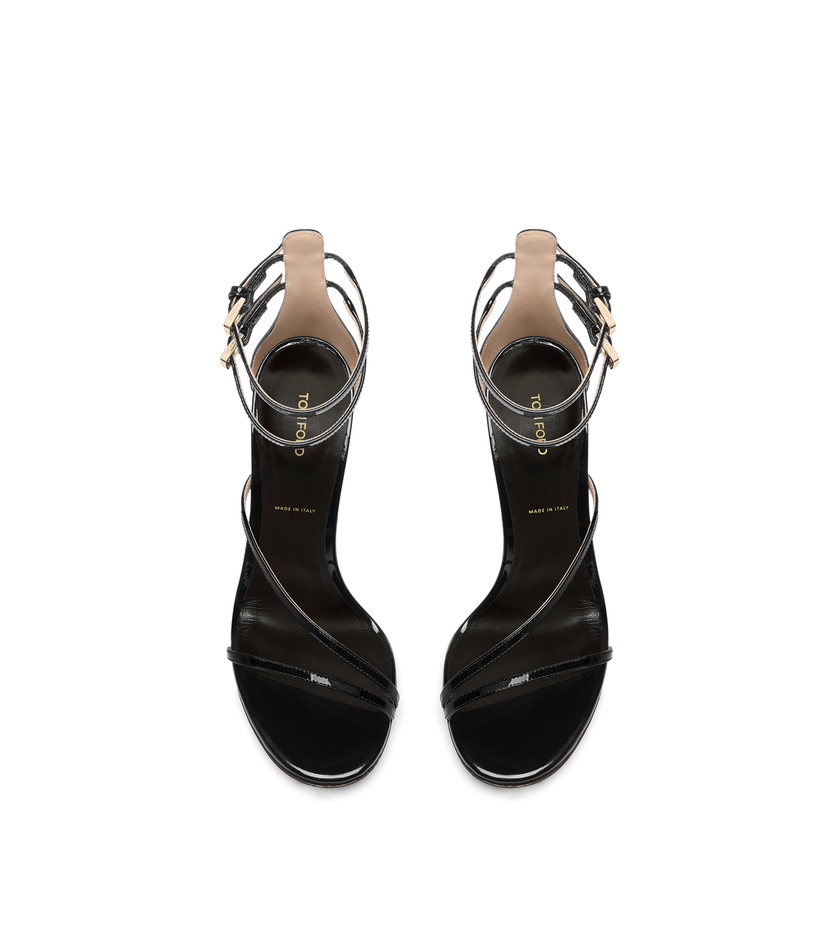 Tom Ford Patent Leather Ankle Strap Sandal