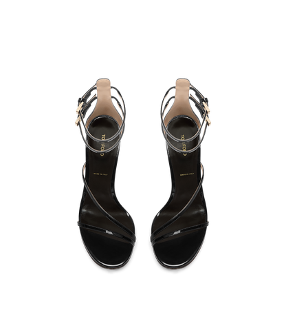 Tom Ford Patent Leather Ankle Strap Sandal