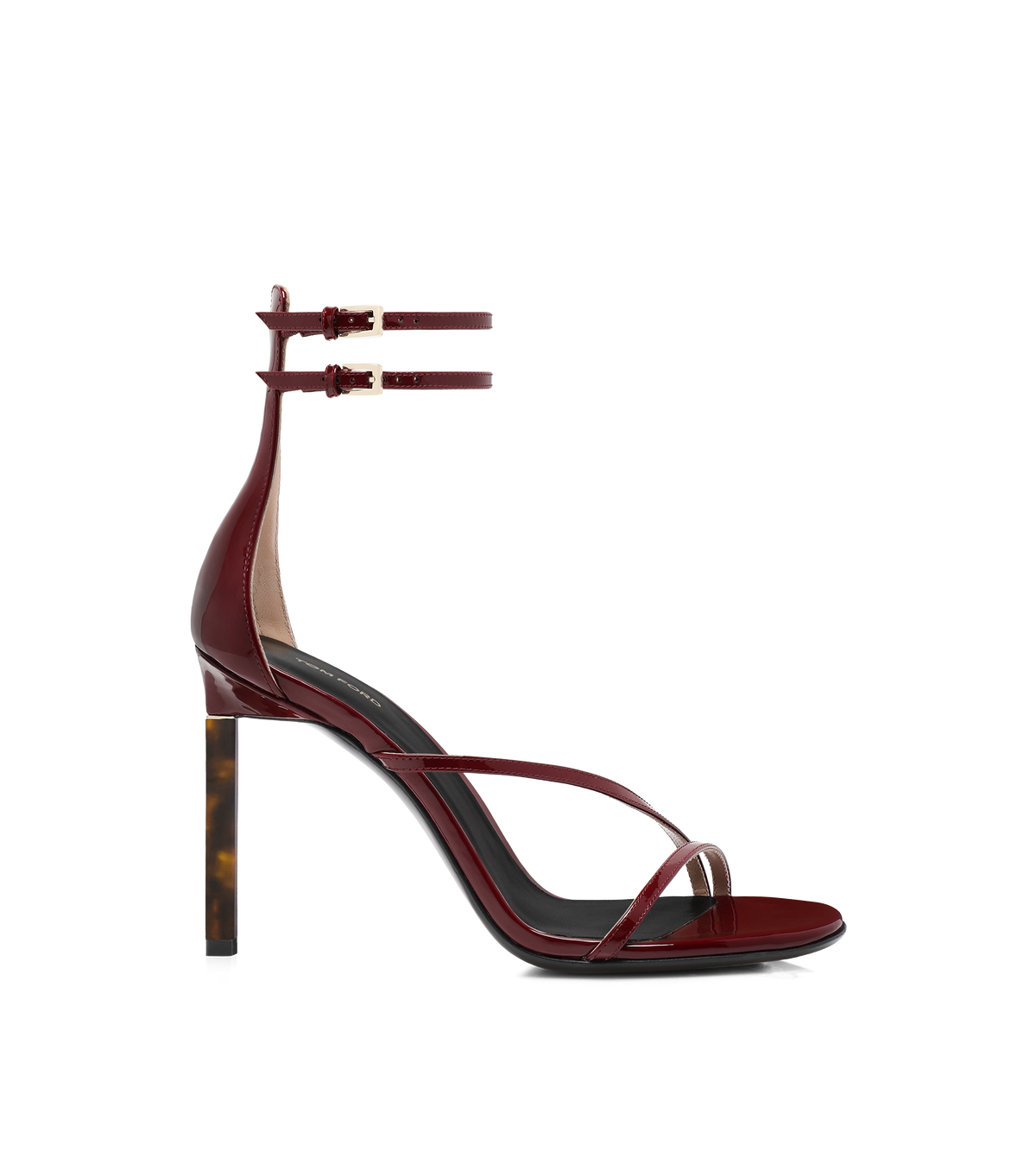 Tom Ford Patent Leather Ankle Strap Sandal