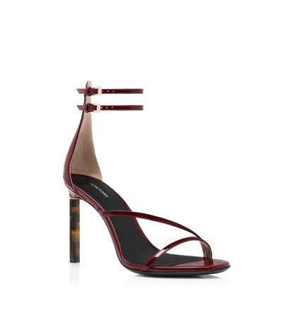 Tom Ford Patent Leather Ankle Strap Sandal