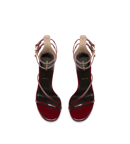 Tom Ford Patent Leather Ankle Strap Sandal