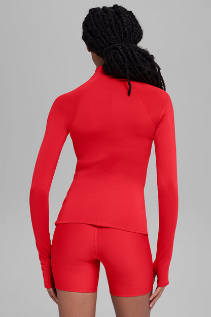 Alo Yoga Women'S Airlift Winter Warm 1/4 Zip Long Sleeve