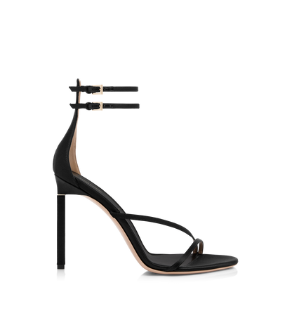 Tom Ford Satin T Ankle Strap Sandal