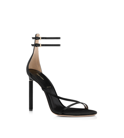 Tom Ford Satin T Ankle Strap Sandal