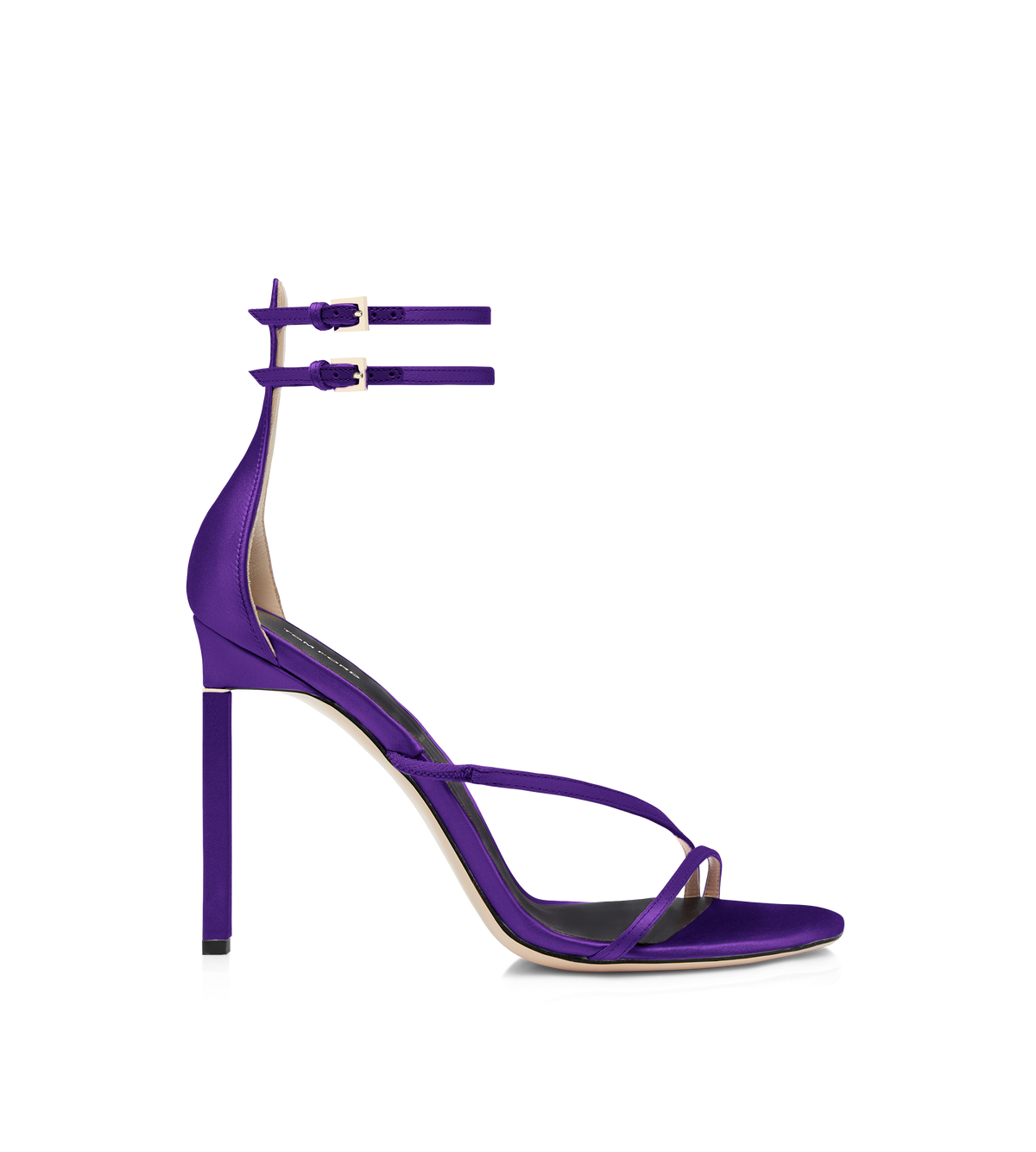 Tom Ford Satin T Ankle Strap Sandal