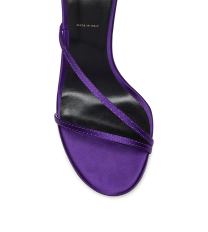 Tom Ford Satin T Ankle Strap Sandal