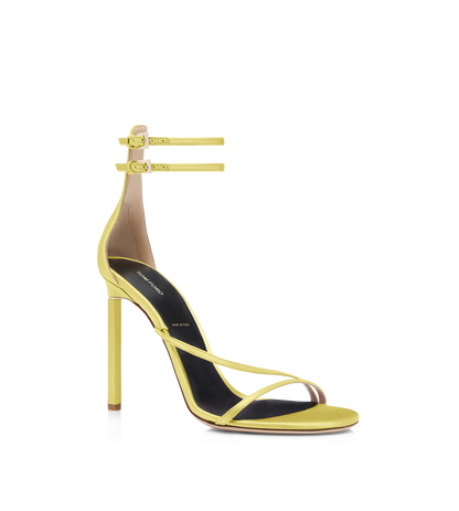 Tom Ford Satin T Ankle Strap Sandal
