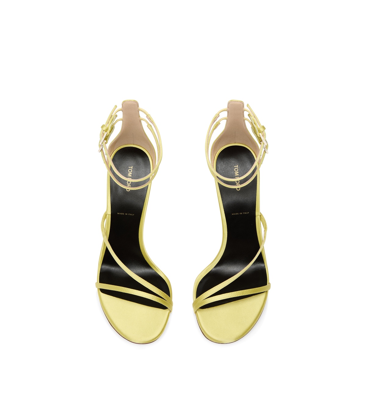 Tom Ford Satin T Ankle Strap Sandal