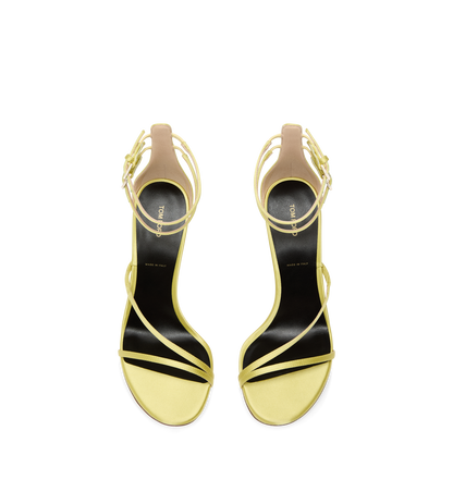 Tom Ford Satin T Ankle Strap Sandal