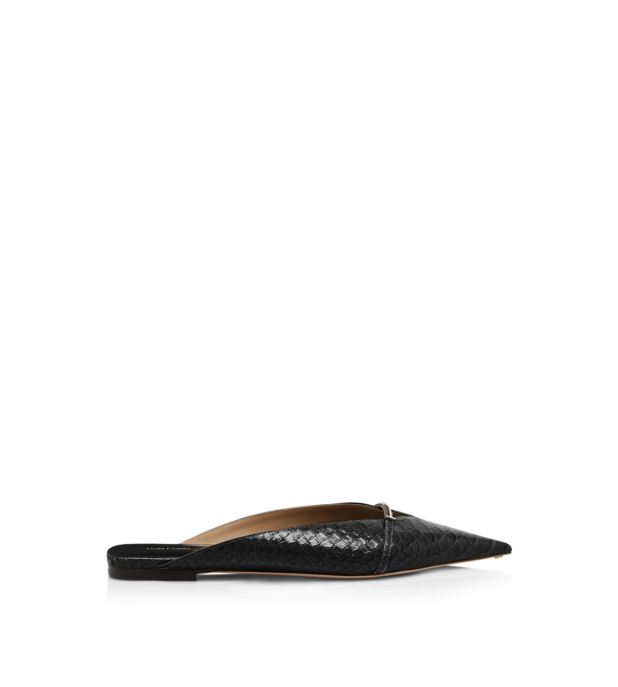Tom Ford Semi Shiny Printed Python Julianne Mule