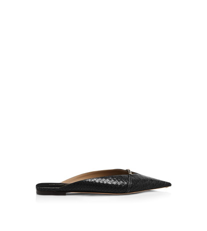 Tom Ford Semi Shiny Printed Python Julianne Mule