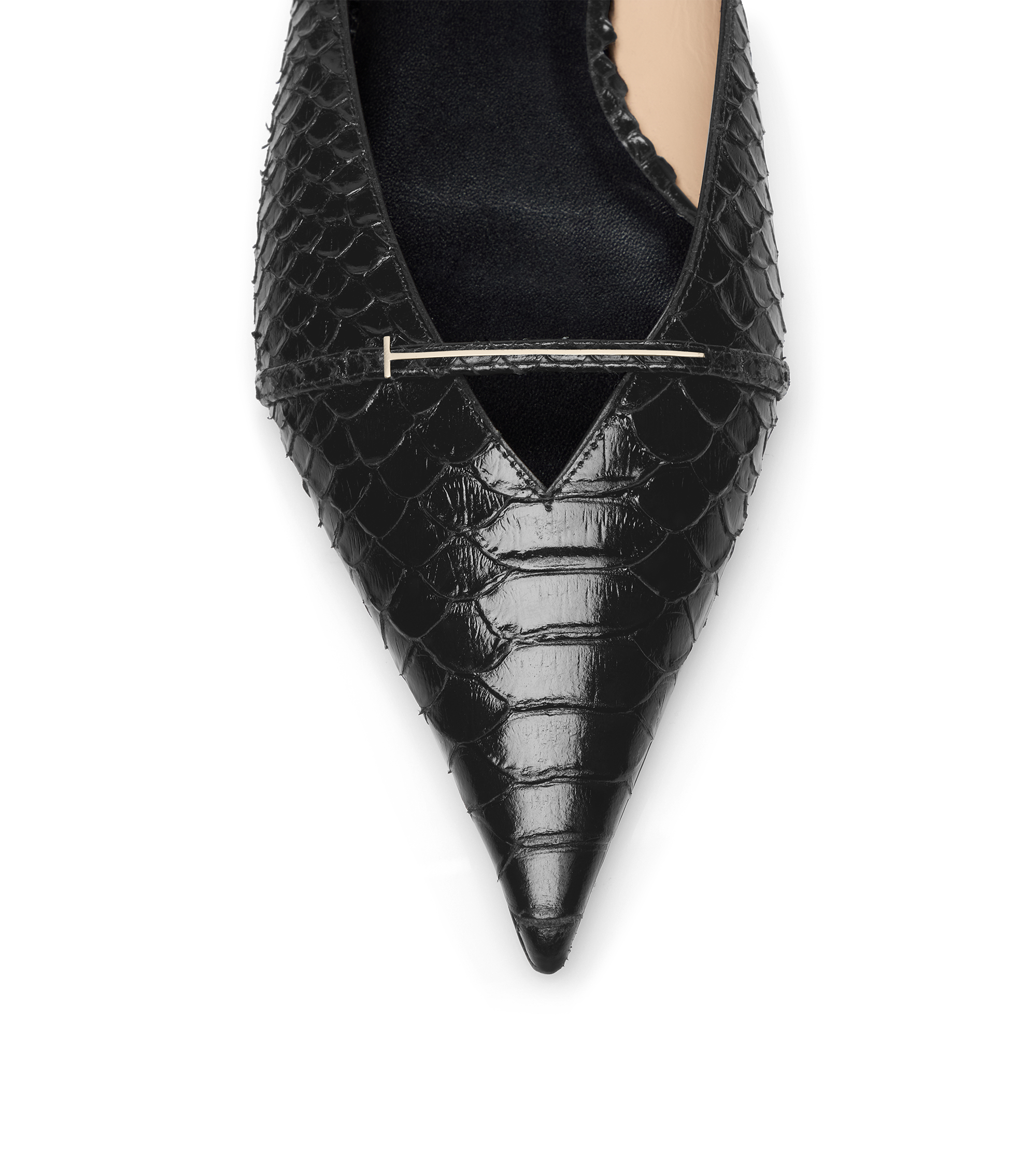 Tom Ford Semi Shiny Printed Python Julianne Mule