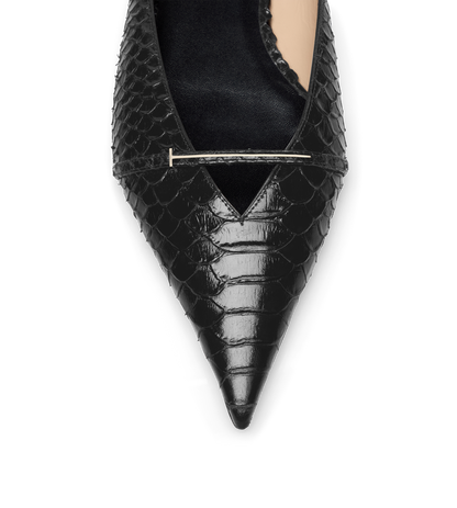 Tom Ford Semi Shiny Printed Python Julianne Mule