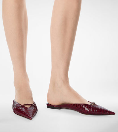 Tom Ford Semi Shiny Printed Python Julianne Mule
