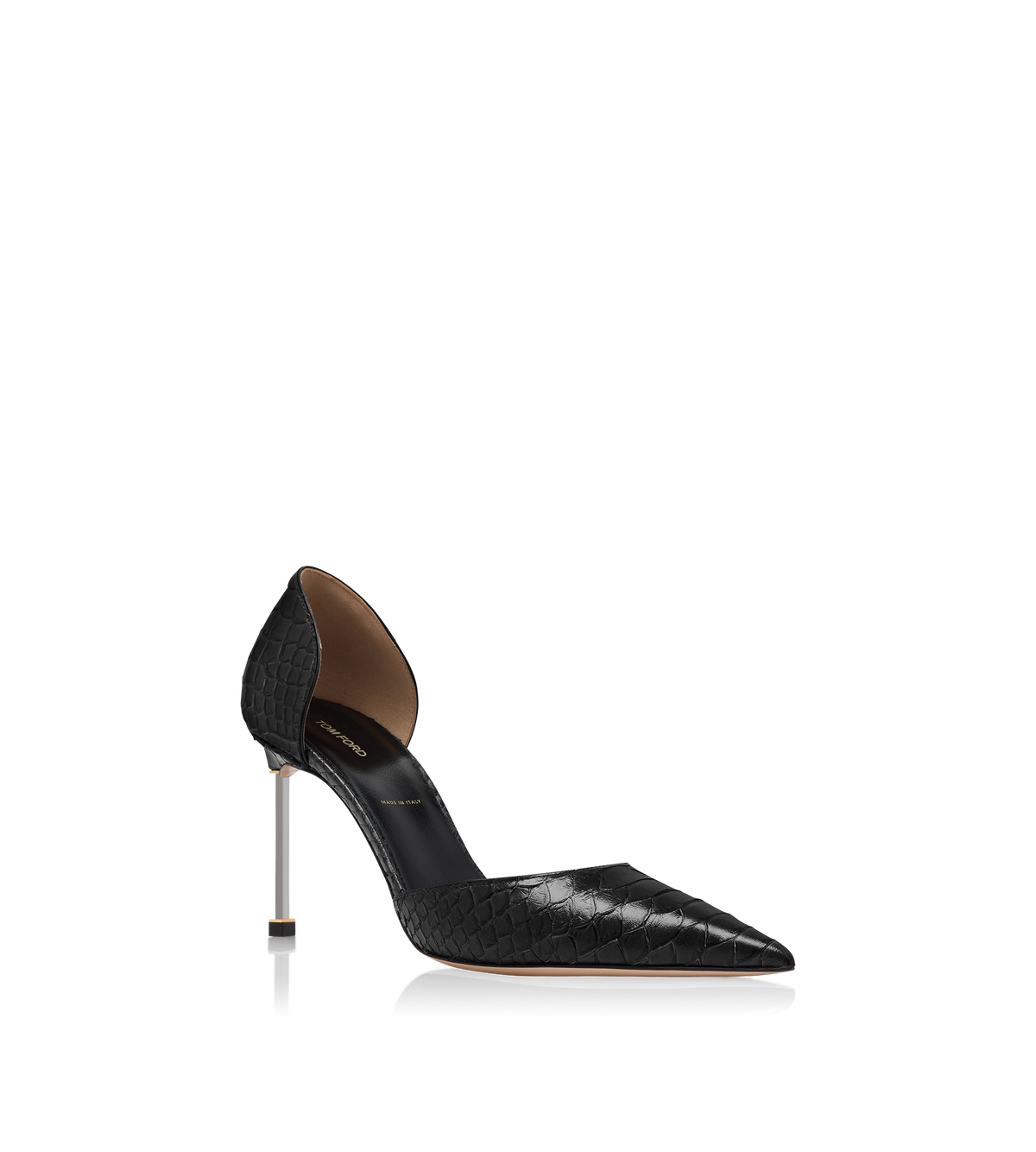 Tom Ford Semi Shiny Printed Python Spire D'orsay Pump
